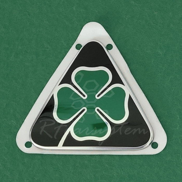 Coppia di Stemmi - Loghi Originali Emblemi Alfa Romeo STELVIO QUADRIFOGLIO SUPER SPORT - Fregio Quadrifoglio Verde DX e SX BLACK EDITION - immagine 4