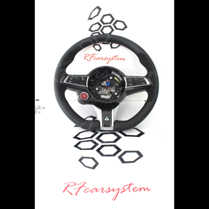 VOLANTE Originale QUADRIFOGLIO Riscaldato in CARBONIO per Alfa Romeo GIULIA e STELVIO