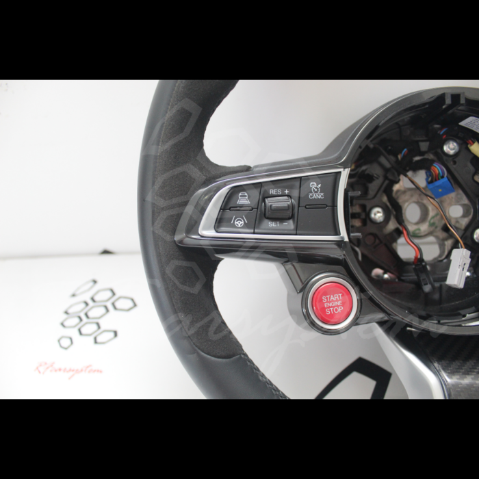 VOLANTE Originale QUADRIFOGLIO Riscaldato in CARBONIO per Alfa Romeo GIULIA e STELVIO - immagine 6