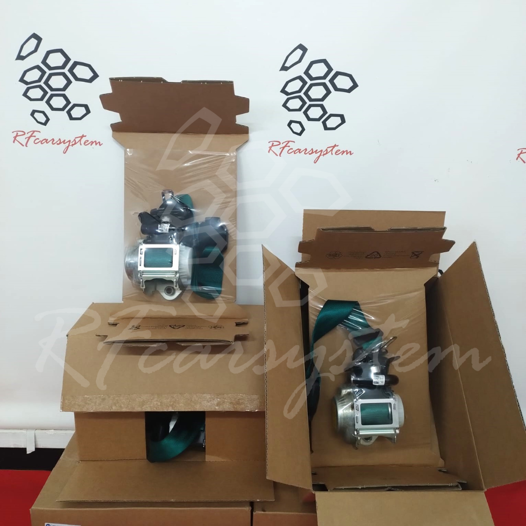 Seat Belt Kit for Alfa Romeo GIULIA Green Color composed of 4 pieces - Image 3