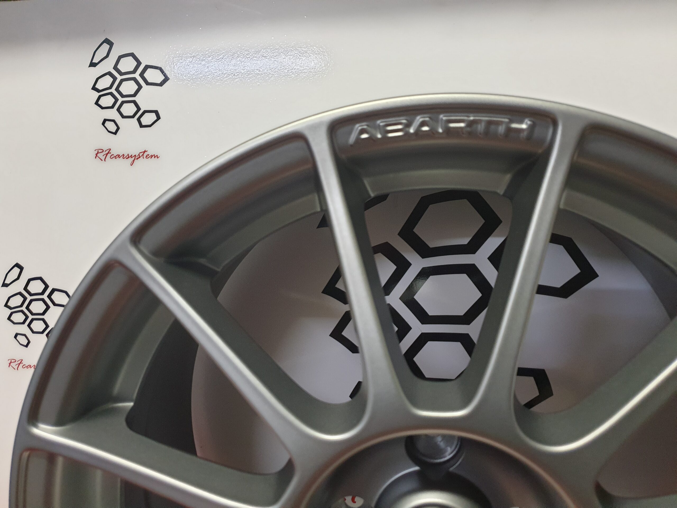17" Alloy Wheels ABARTH ESSEESSE 500 595 695 Titanium Grey - Image 5