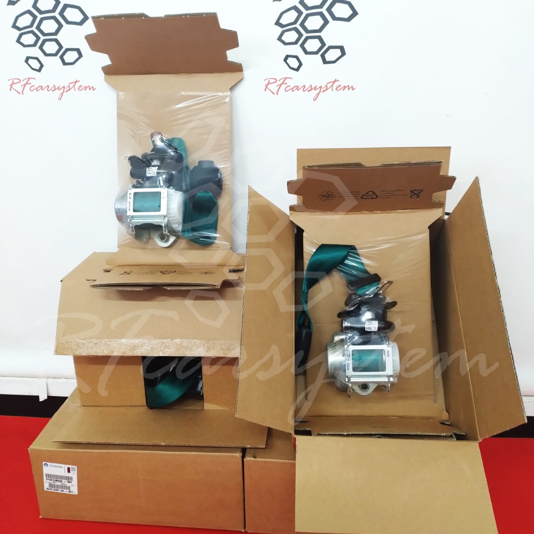 Seat Belt Kit for Alfa Romeo GIULIA Green Color composed of 4 pieces - Image 4