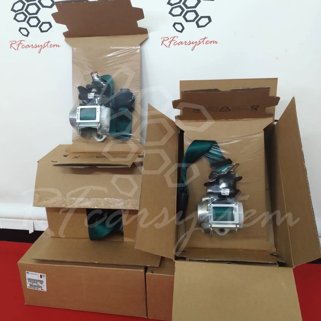 Seat Belt Kit for Alfa Romeo GIULIA Green Color composed of 4 pieces - Image 5