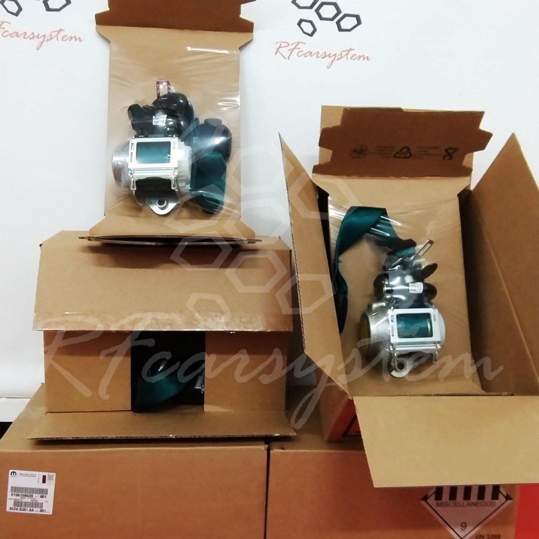 Seat Belt Kit for Alfa Romeo GIULIA Green Color composed of 4 pieces - Image 6