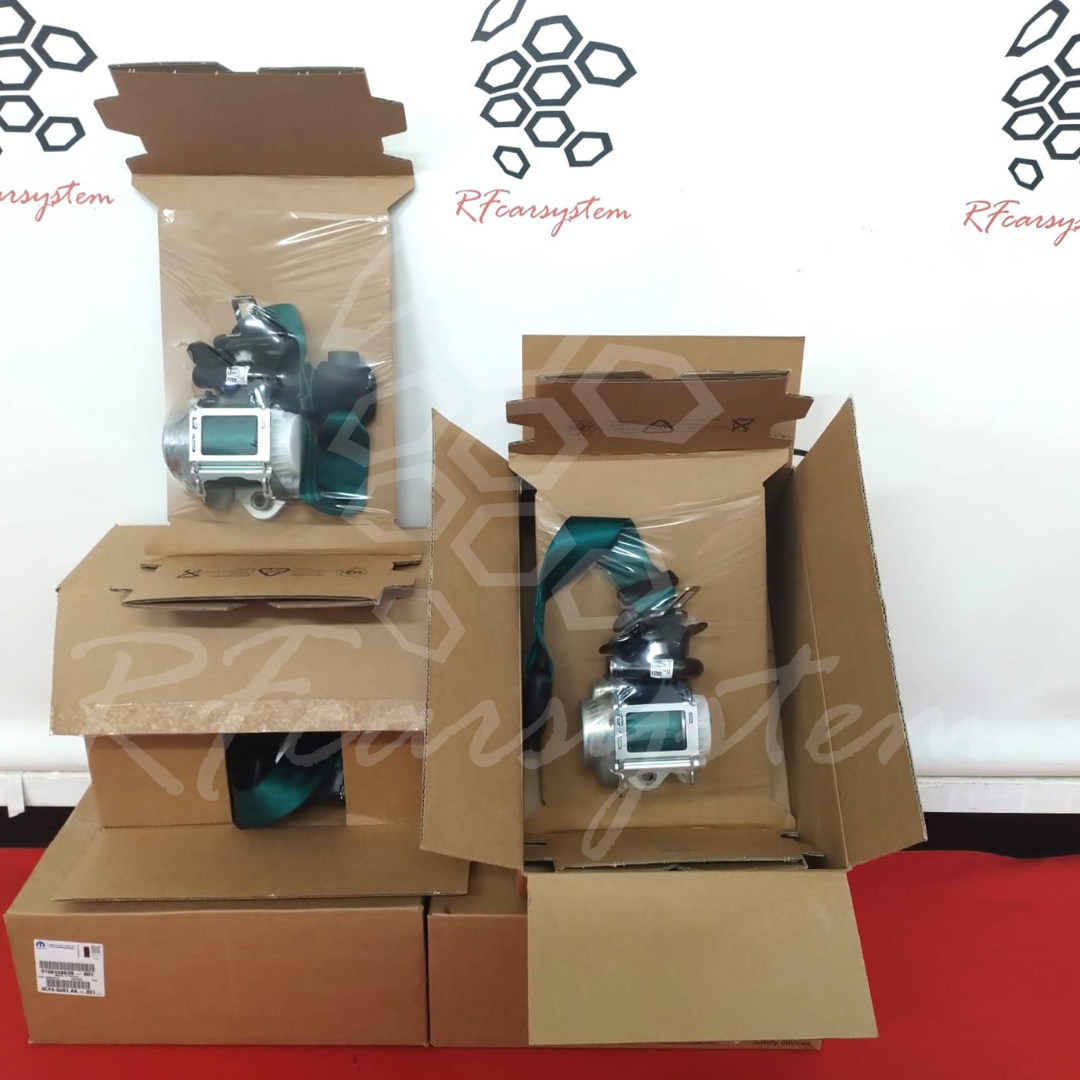 Seat Belt Kit for Alfa Romeo GIULIA Green Color composed of 4 pieces - Image 8