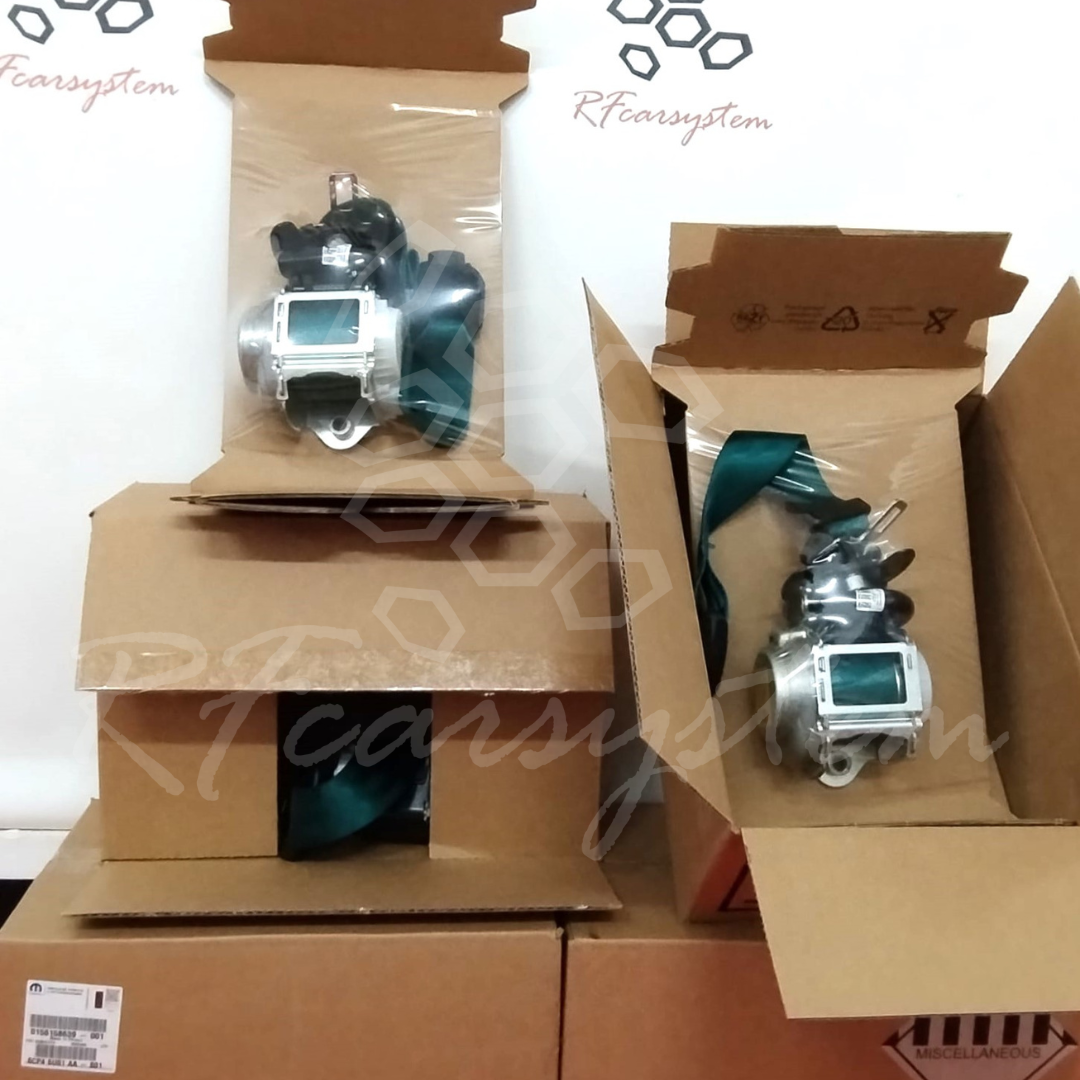 Seat Belt Kit for Alfa Romeo GIULIA Green Color composed of 4 pieces - Image 10