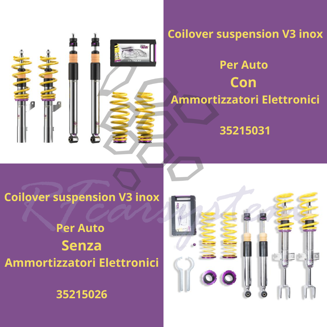 KW Coilover Suspension V3 inox - Adjustable Suspension for Alfa Romeo Giulia