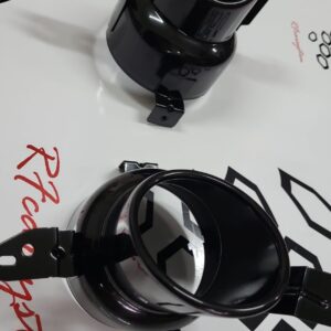 Coppia di TERMINALI ESTETICI - FINALI SCARICO LH + RH Colore NERO per Alfa Romeo GIULIA