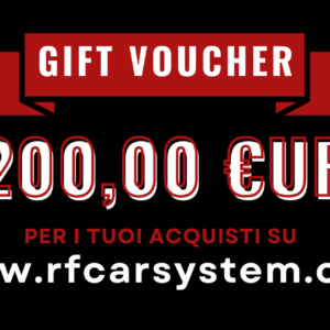 Buono REGALO RFcarsystem da 200,00 €uro