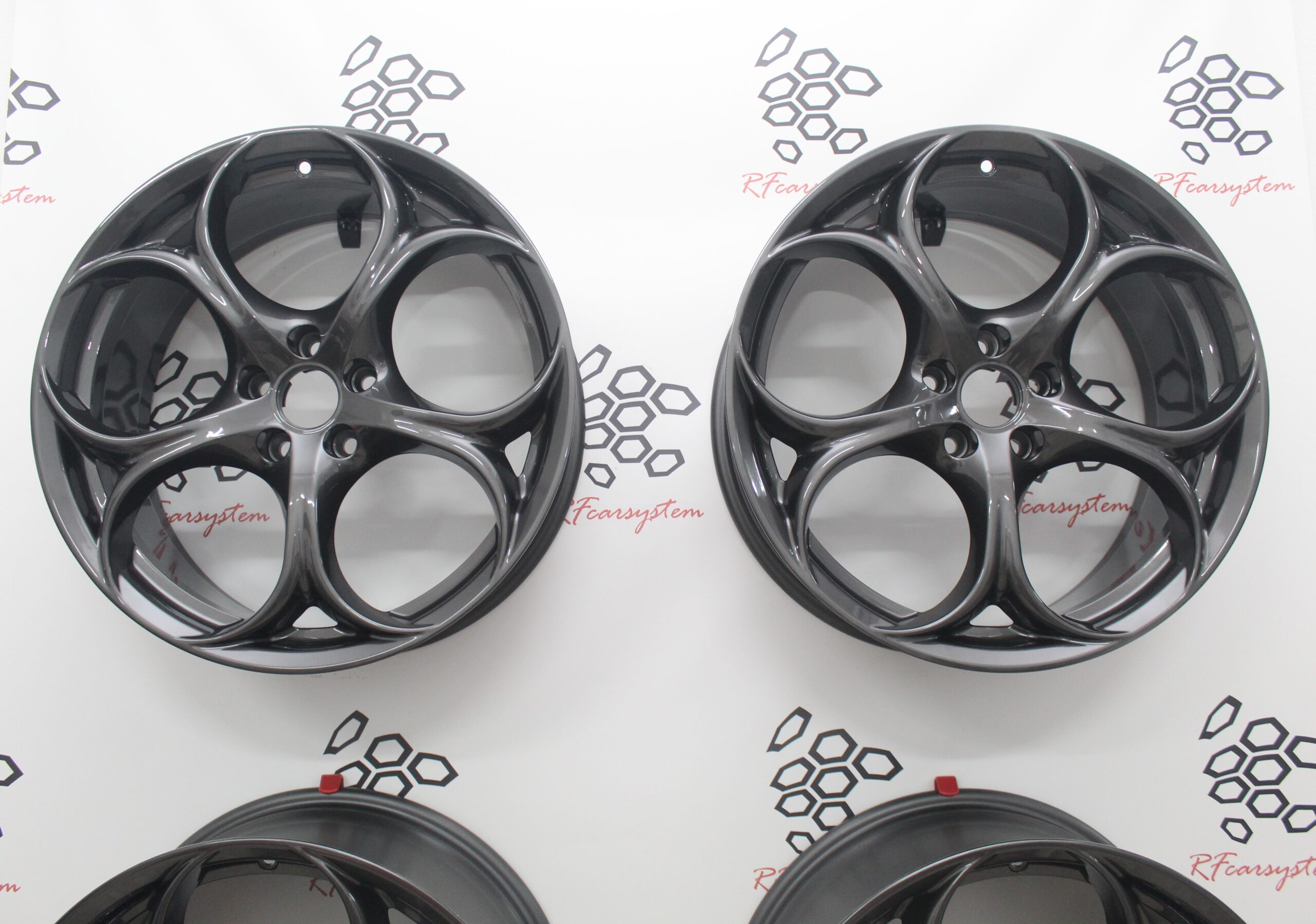 Kit Leichtmetallräder Giulia Veloce Performance 19” Anthrazit – Doppelte Größe (8 + 9) – Bild 5