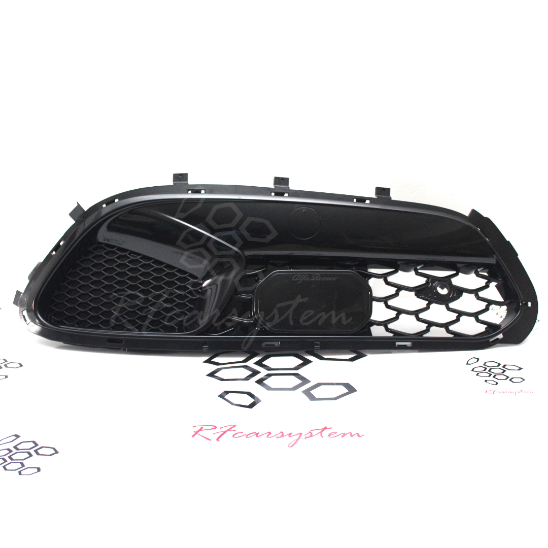 Kit für Alfa Romeo Stelvio ab MY23, bestehend aus Scudetto + Gittern mit Radarabdeckung – Bild 2