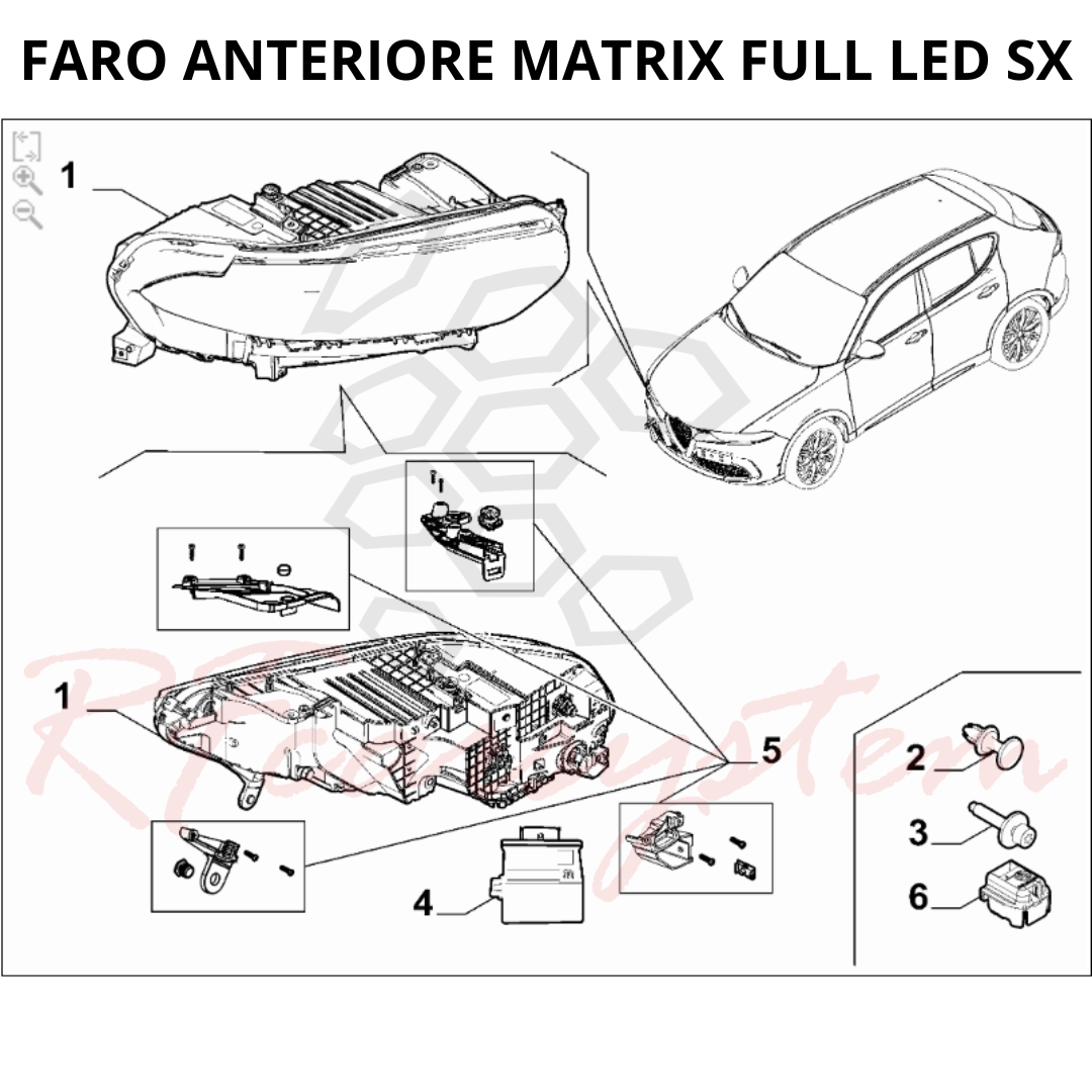 LED-Matrix-Scheinwerfer – Frontscheinwerfer links für Alfa Romeo Tonale – Bild 3