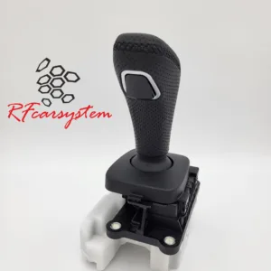 LEVA CAMBIO MY20 in PELLE Nera Traforata per Alfa Romeo GIULIA e STELVIO Cucitura NERA