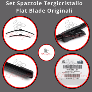 Set di Spazzole Tergicristallo Flat Blade Originali per Alfa Romeo Giulia