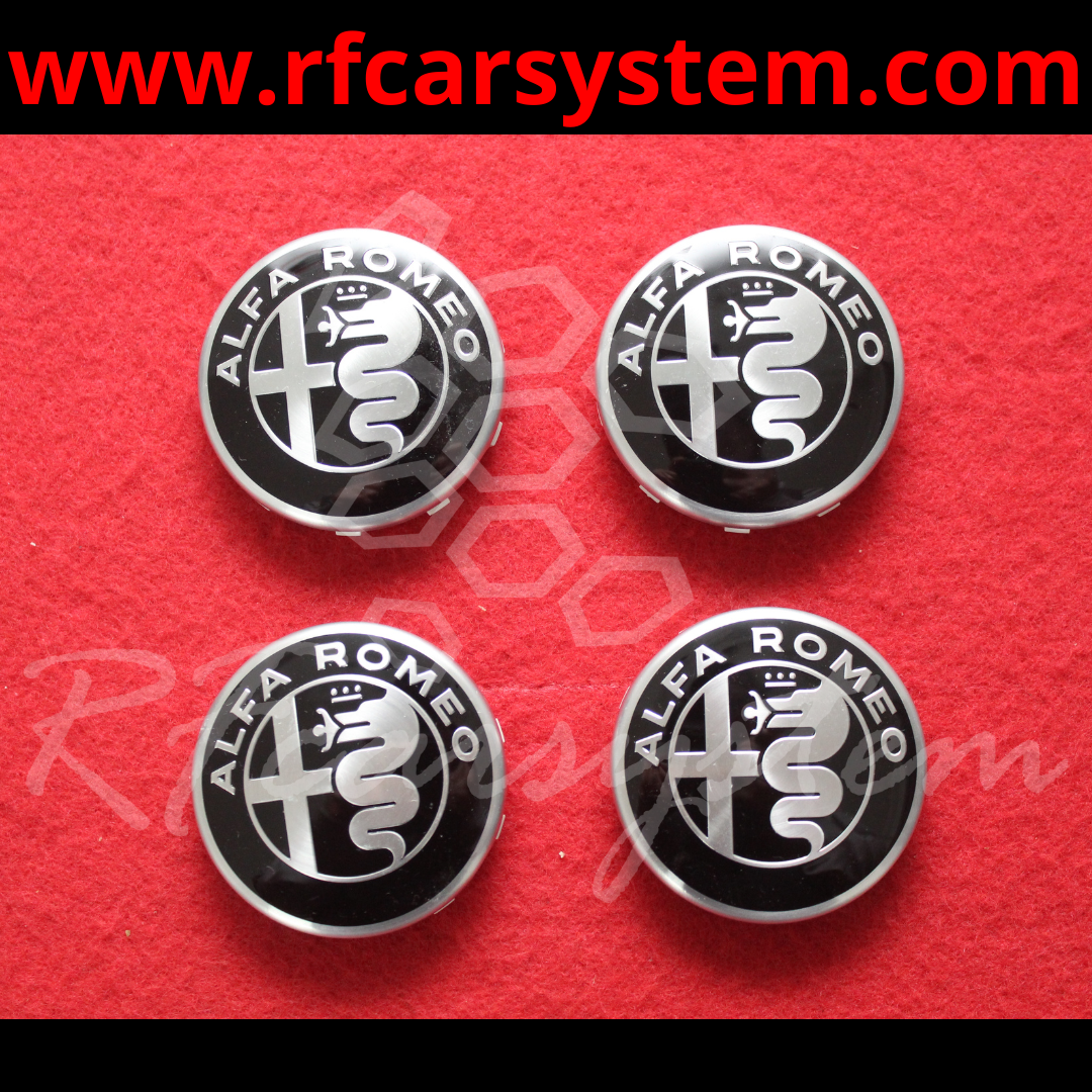 Exhaust Tips Kit + Hubcaps + STELVIO Badge Alfa Romeo - Image 8
