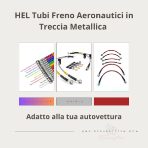 Tubi Freno Aeronautici in Treccia Metallica per Alfa Romeo Giulia