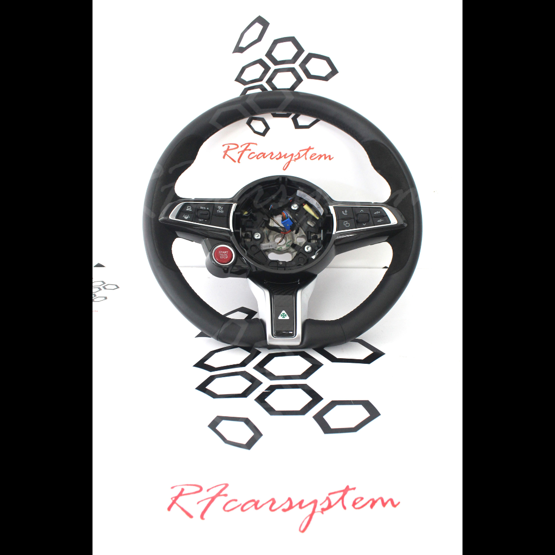 Original QUADRIFOGLIO Heated CARBON Steering Wheel for Alfa Romeo GIULIA and STELVIO - USED