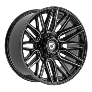 770 EDGE (GEAR OFF ROAD) 10.00x22 ET-19 8x165.10 GLOSSY BLACK MILLED
