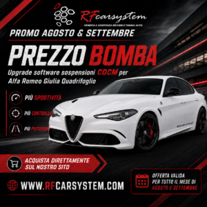 UPGRADE SOFTWARE SOSPENSIONI CDCM – TARATURA GTA / GTAm PER ALFA ROMEO GIULIA QUADRIFOGLIO