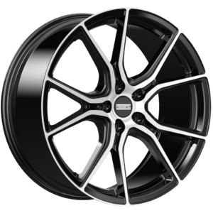 STC45 10.50x20 ET30 5x114.30 GLOSSY BLACK MACHINED
