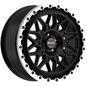 BLUSTER (8400) 8.00x18 ET35 5x127 MATT BLACK MACHINED LIP