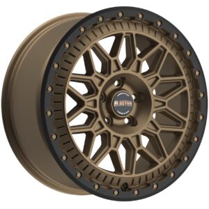 BLUSTER (8400) 8.50x17 ET37 5x127 MATT BRAUN BLACK  LIP