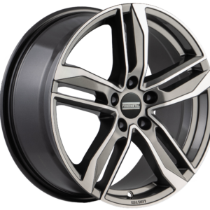 HEXIS (FMI01) 8.00x18 ET29 5x112 GLOSSY TITANIUM MACHINED