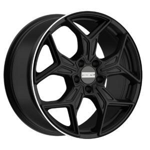 TARANIS (FMI17) 8.00x18 ET26 5x112 MATT BLACK MACHINED LIP